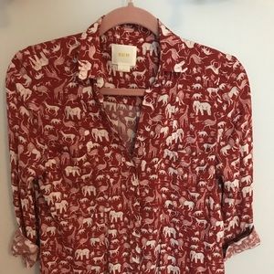 Size 2, conversation blouse Maeve Anthropologie
